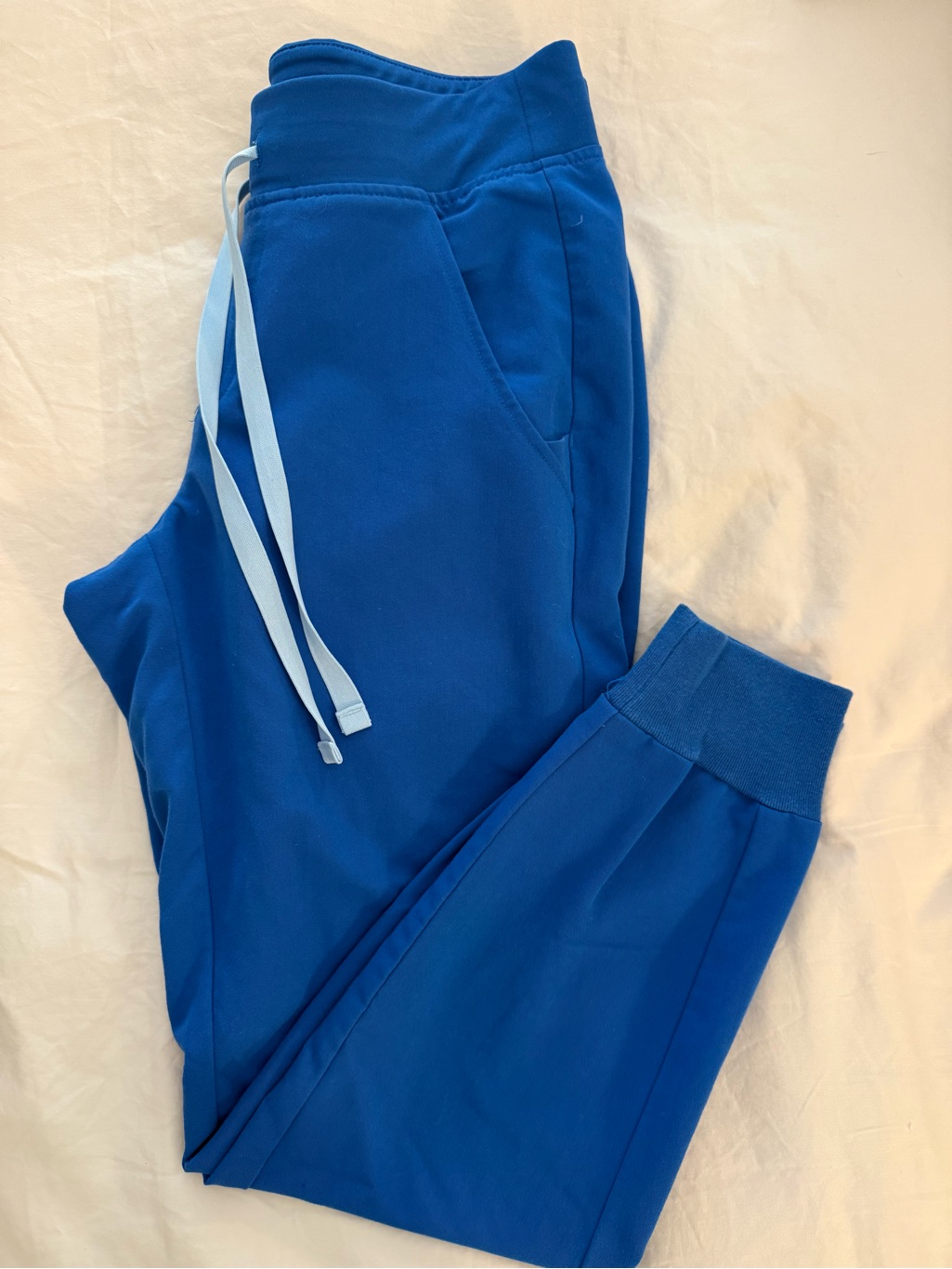 Figs Royale Blue Women's Jogger Pants With Drawstring